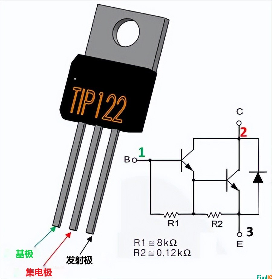 TIP122是什么三极管？TIP122工作原理详解与图文案例，快速搞懂三极管